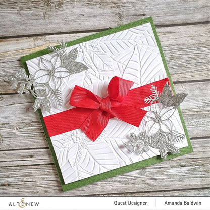 Perfect Poinsettias 3D Embossing Folder / Folder de Grabado Nochebuena Descontinuado Altenew