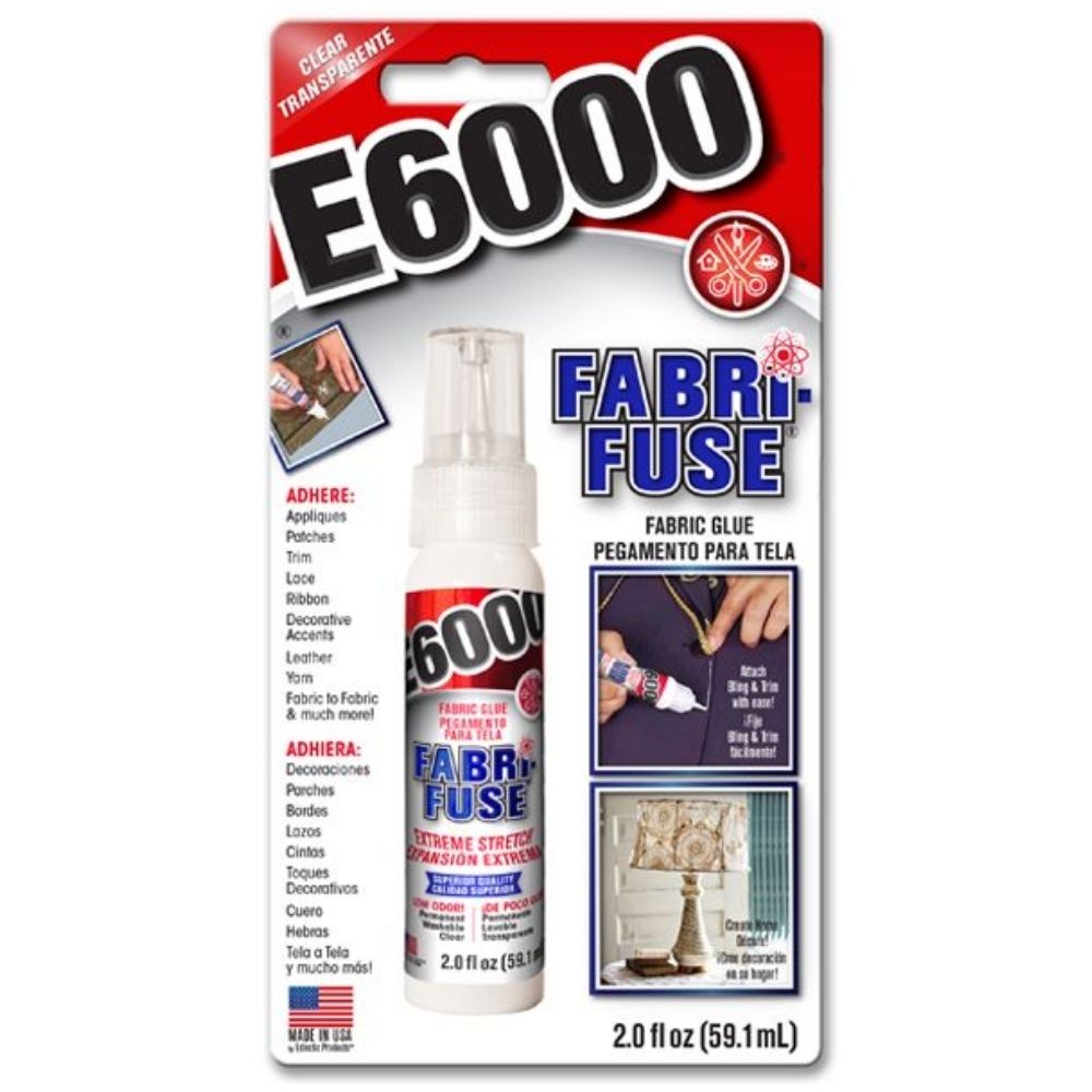 E6000 Fabri-Fuse Adhesive 59ml / Pegamento para Textiles y Adornos Adhesivos / Pegamentos Eclectic