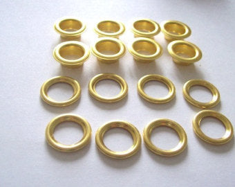 2 Parts Eyelets Gold / Ojillos 2 Piezas Dorados Adornos / Embellishments Eyelet Outlet