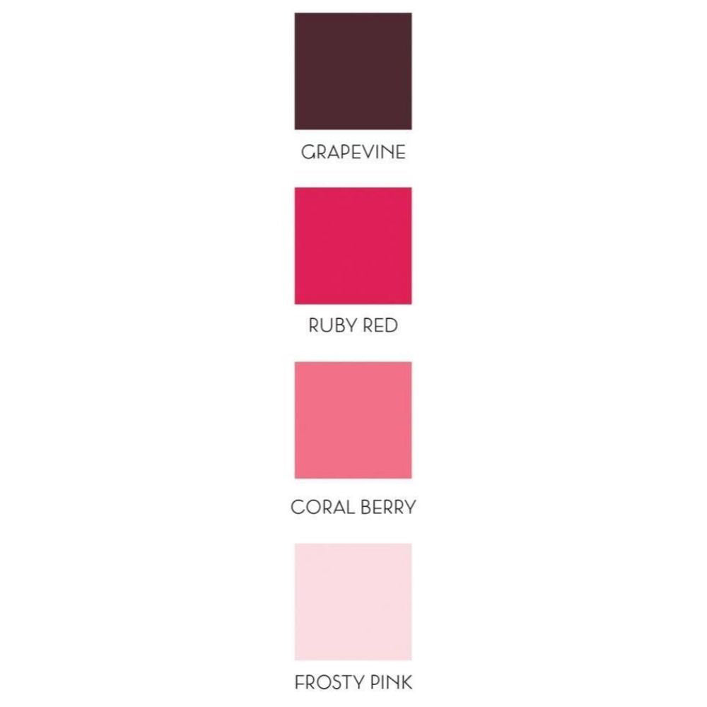 Red Cosmos Crisp Dye Ink Oval Set / 4 Cojines de Tinta Rojos y Rosas Descontinuado Altenew