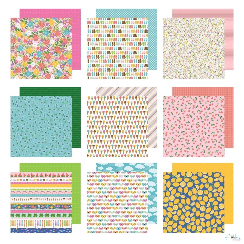 Sun & Fun Paper Pad 6 x 8" / Block de Papel Verano Papel Pebbles
