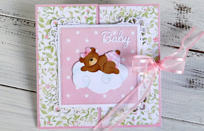 Bear on Cloud and MoonDie / Suaje de Oso y Luna Descontinuado Cottage Cutz