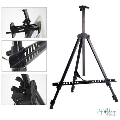 Metal Folding Easel / Caballete de Aluminio Negro Descontinuado hobbees