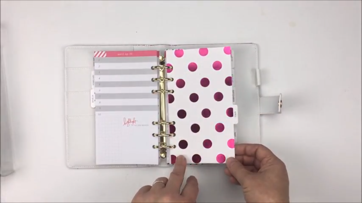 Fresh Start Personal Planner Pink Glitter / Planificador Personal Rosa Resplandeciente Descontinuado Heidi Swapp