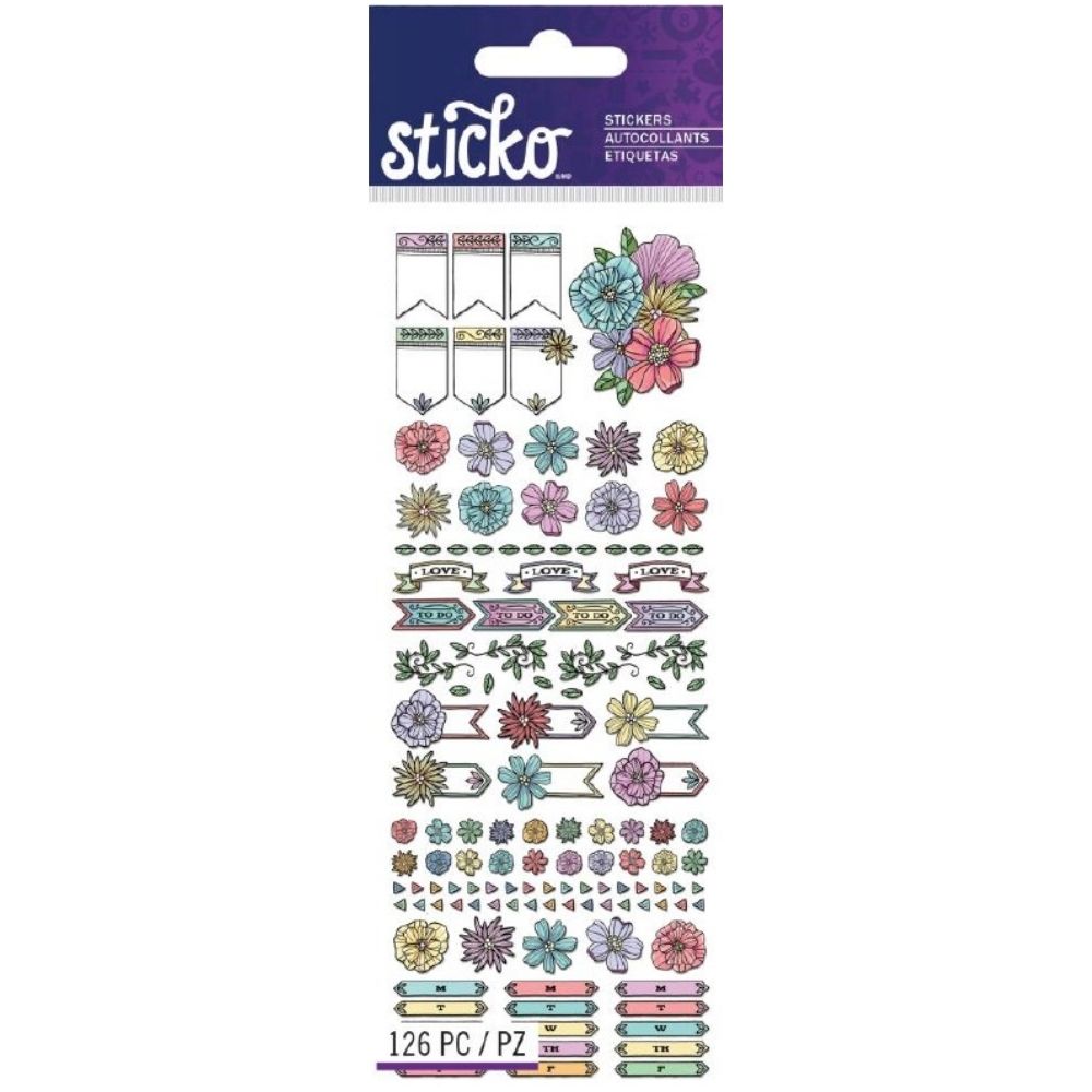 Tinny Stickers Etched / Estampas de Flores DESCONTINUADO Sticko