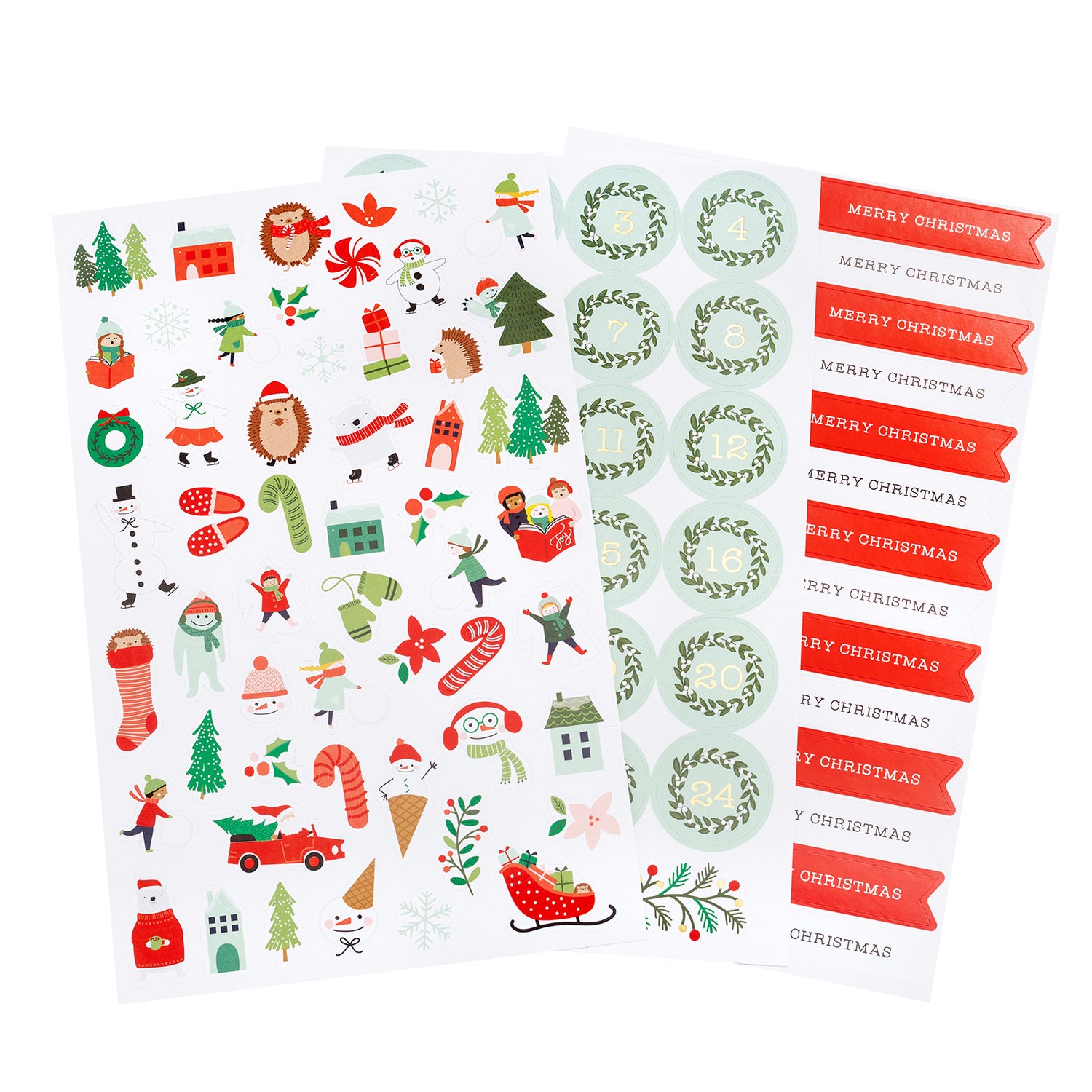 Paper Stickers Merry Little Christmas / 299 Estampas Navideñas Descontinuado Pebbles