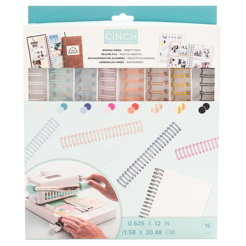 Cinch Wires Value Pack 0.625" / 16 Arillos Metálicos Arillos para Engargolar We R Memory Keepers