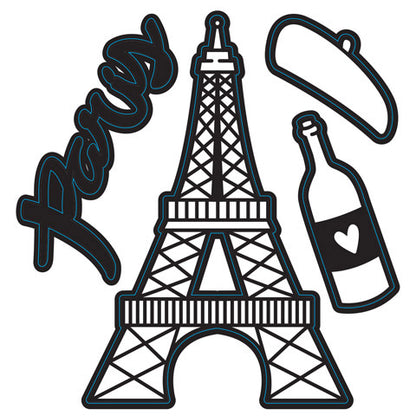 Paris-Themed Set Dies / Suajes de Paris Descontinuado Darice