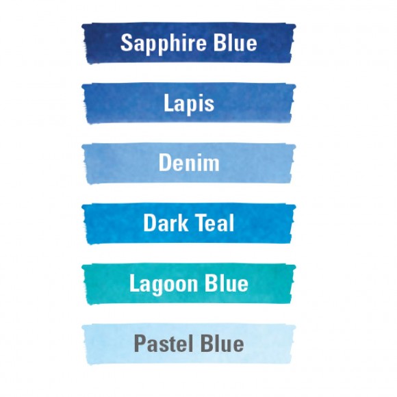 Studio 71 Alcohol Brush Markers Blue Tones / Marcadores de Alcohol Tonos Azul Descontinuado Darice