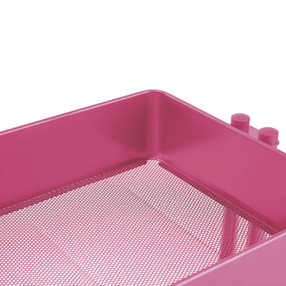 Metal Rolling Utility Cart Hot Pink / Carrito con Ruedas Rosa Intenso Descontinuado Darice