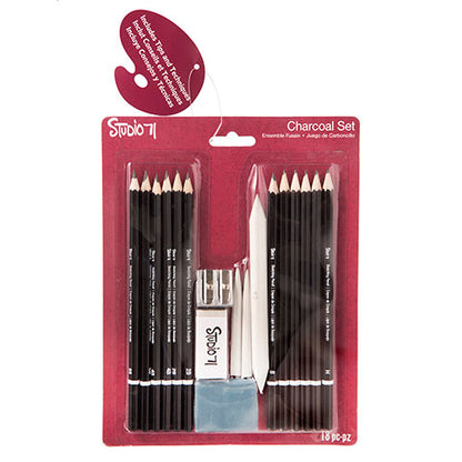 Next Studio 71 Charcoal Sketching Set / Kit de Caboncillo Para Dibujo Descontinuado Darice