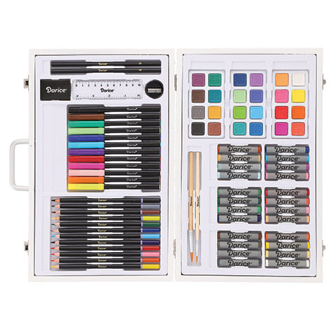 Studio 71 Kids Art Set In Wood Case / Set de Arte Para Niños Descontinuado Darice