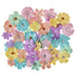 Miniature Floral Embellishment Pastels / 60 Florecitas Miniatura Descontinuado Darice