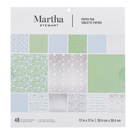 Snowflake Paper Pad / Block de Papel Diseños de Copo de Nieve Descontinuado Martha Stewart