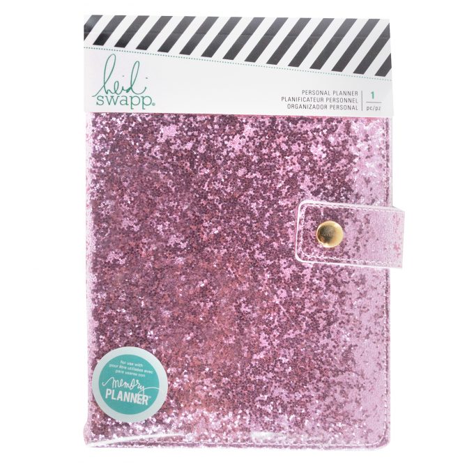 Fresh Start Personal Planner Pink Glitter / Planificador Personal Rosa Resplandeciente Descontinuado Heidi Swapp