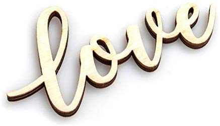 Laser Cut Word / Palabra Love Recortada en Madera Descontinuado American Crafts