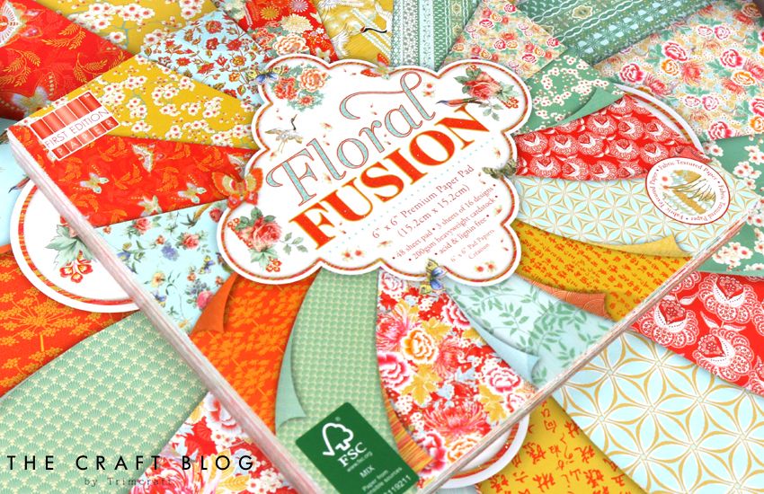 Floral Fusion Paper Pad / Block de Papel Premium Floral Descontinuado First Edition Papers