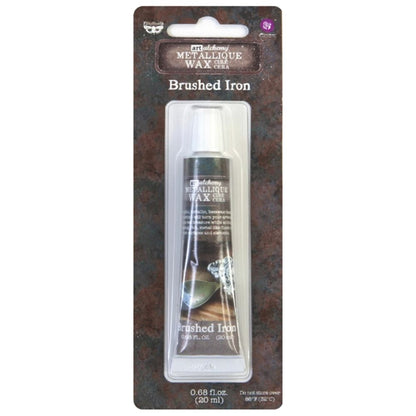 Finnabair Art Alchemy Metallique Wax Brushed Iron / Pintura en Cera Metálica Acero Pintura y Medios Mixtos Prima Marketing