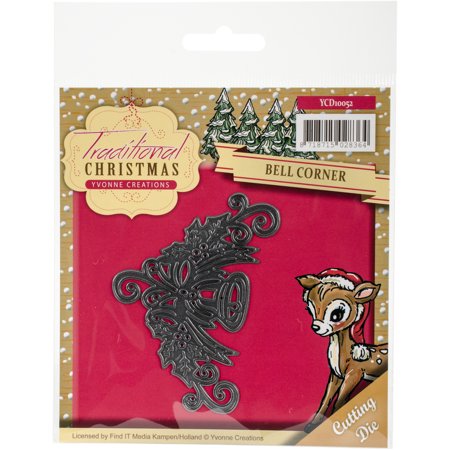Christmas Bell Corner Die / Suaje de Esquina Navideña Descontinuado Yvonne Creations