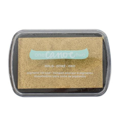 Pigment Ink Pad Gold / Almohadilla de Tinta Color Oro Descontinuado American Crafts
