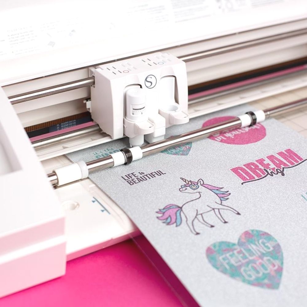 Silver Glitter Sticker Sheets / Papel para Stickers Plateado con Glitter Descontinuado Silhouette