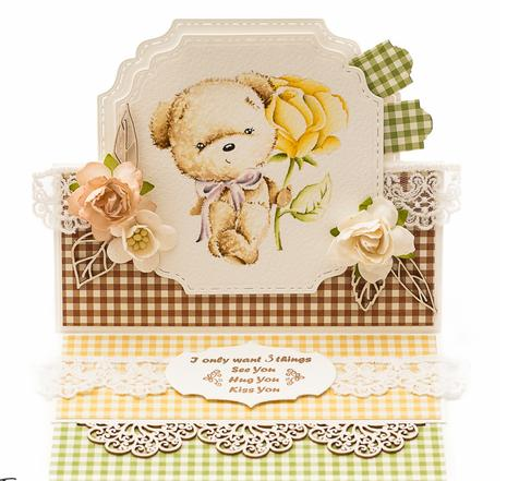Cling Stamps Rosie Bear / Sello Cling de Osito Descontinuado LDRS Creative