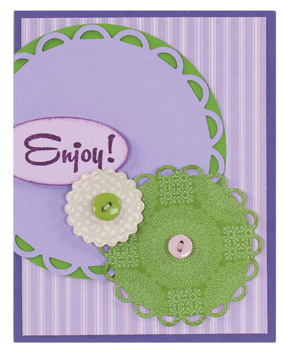 Lacey Circles Dies and Emboss / Suaje y Realce Circulo con Encaje Descontinuado Spellbinders