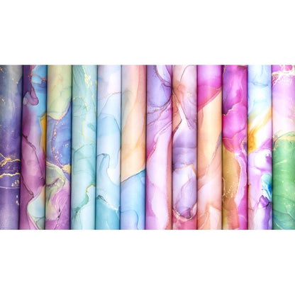 Ink Drops Paper Pack Candy / Papel Doble Cara Tonos Claros Papel Craft Consortium