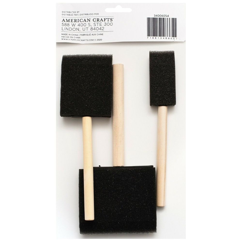 Sponge Brushes / Brochas de Esponja Pinceles y Brochas Art Supply Basics