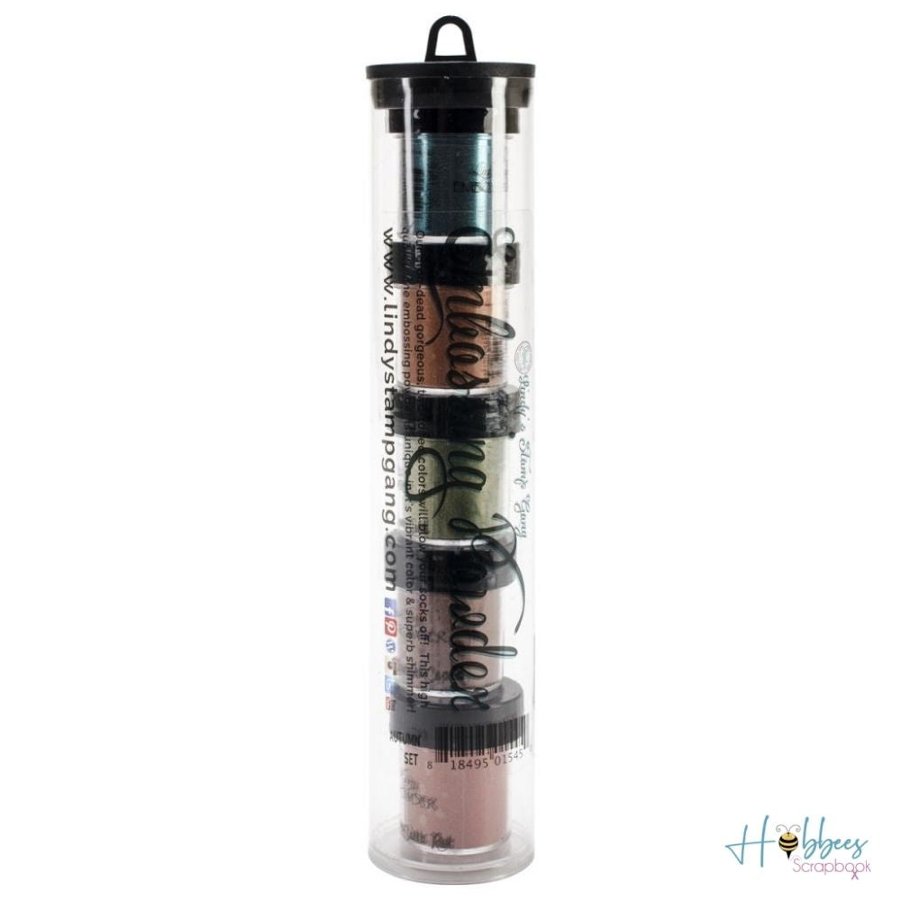 Embossing Powder Autumn Leaves Set / 5 Polvos de Embossing Metálicos Polvos de Embossing Lindy&