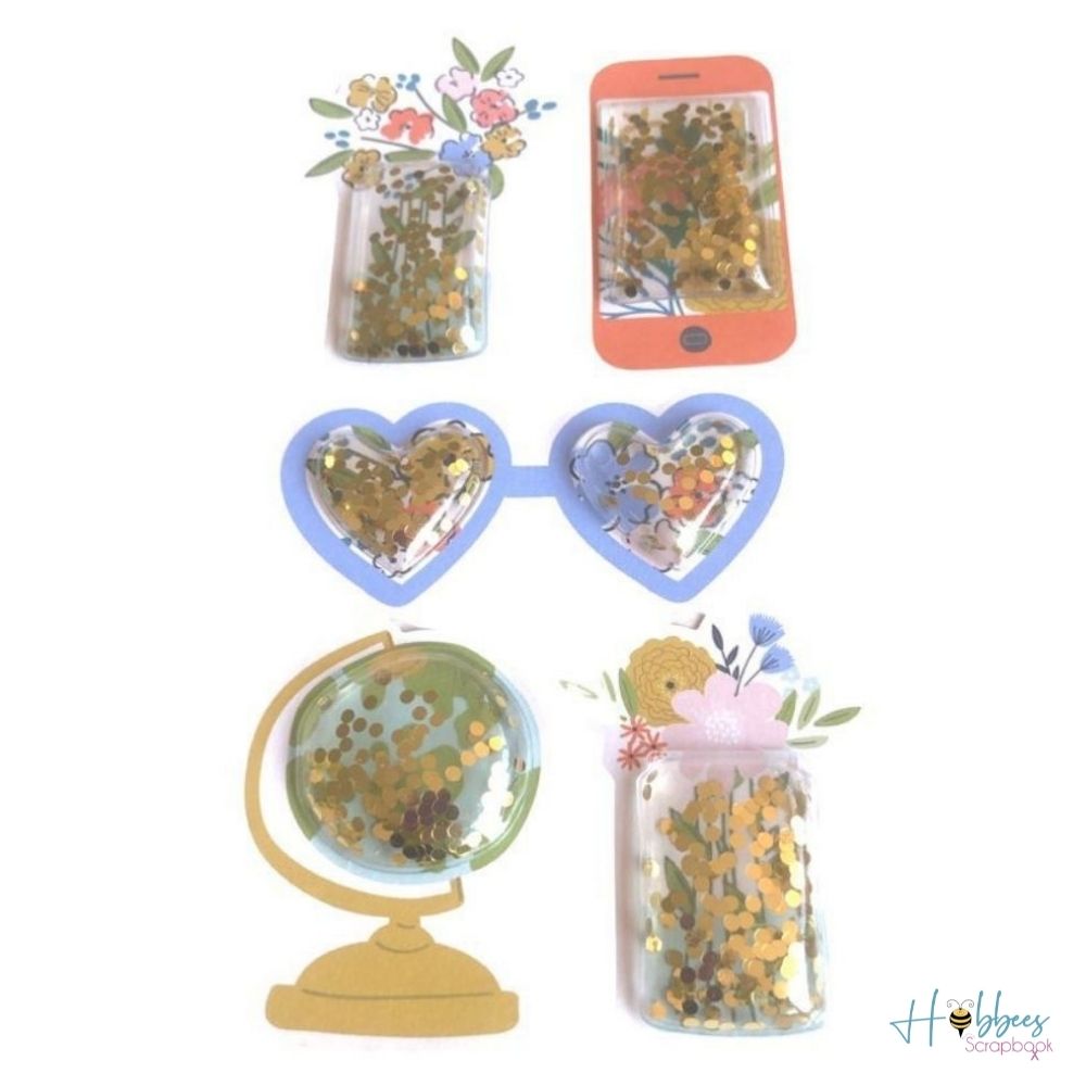 Reaching Out Shaker Stickers / Estampas Decorativas Tipo Shaker Stickers American Crafts