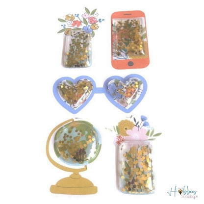 Reaching Out Shaker Stickers / Estampas Decorativas Tipo Shaker Stickers American Crafts