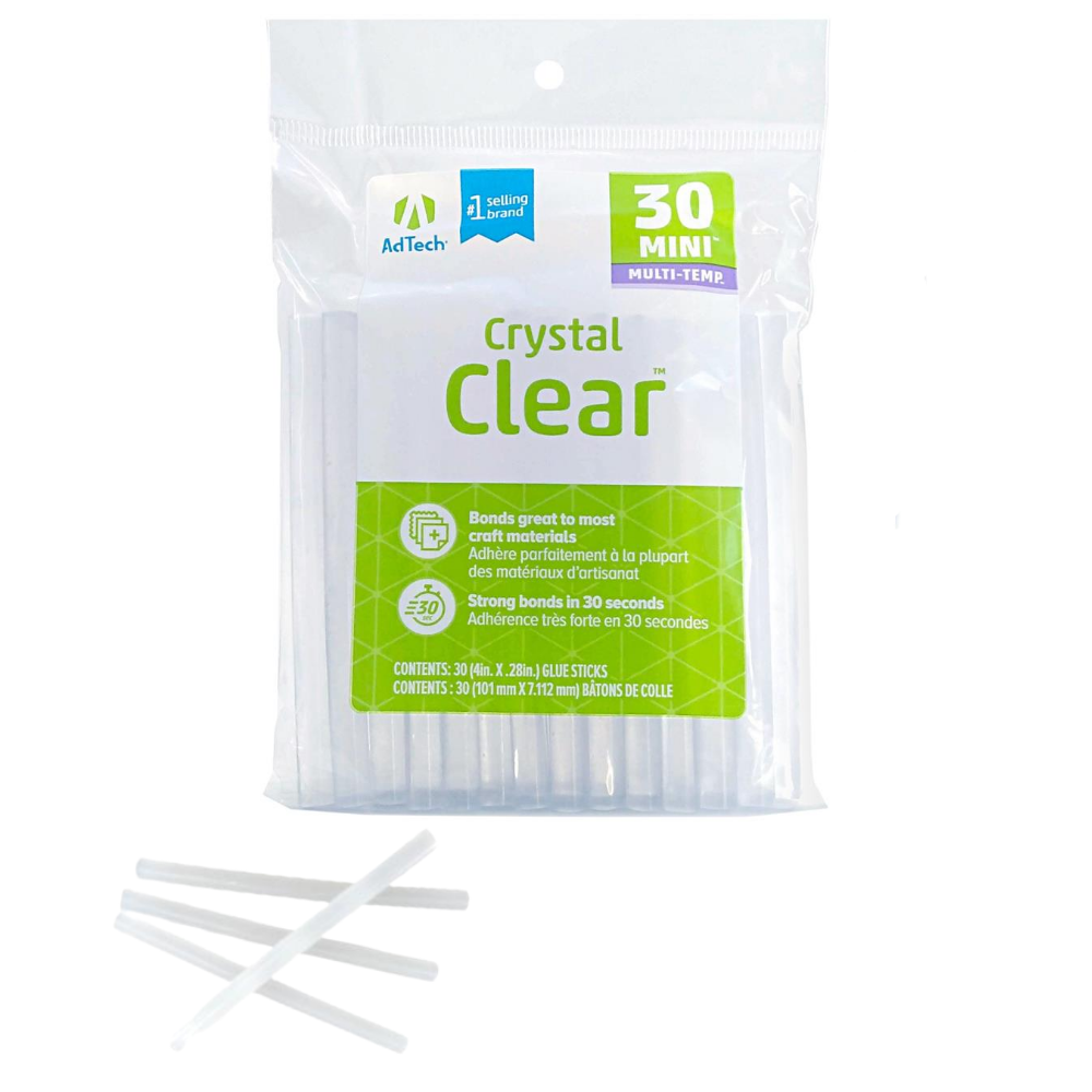 Multi Temp Mini Glue Sticks / 30 Barras de Silicón Multi Temperatura Adhesivos / Pegamentos Ad Tech