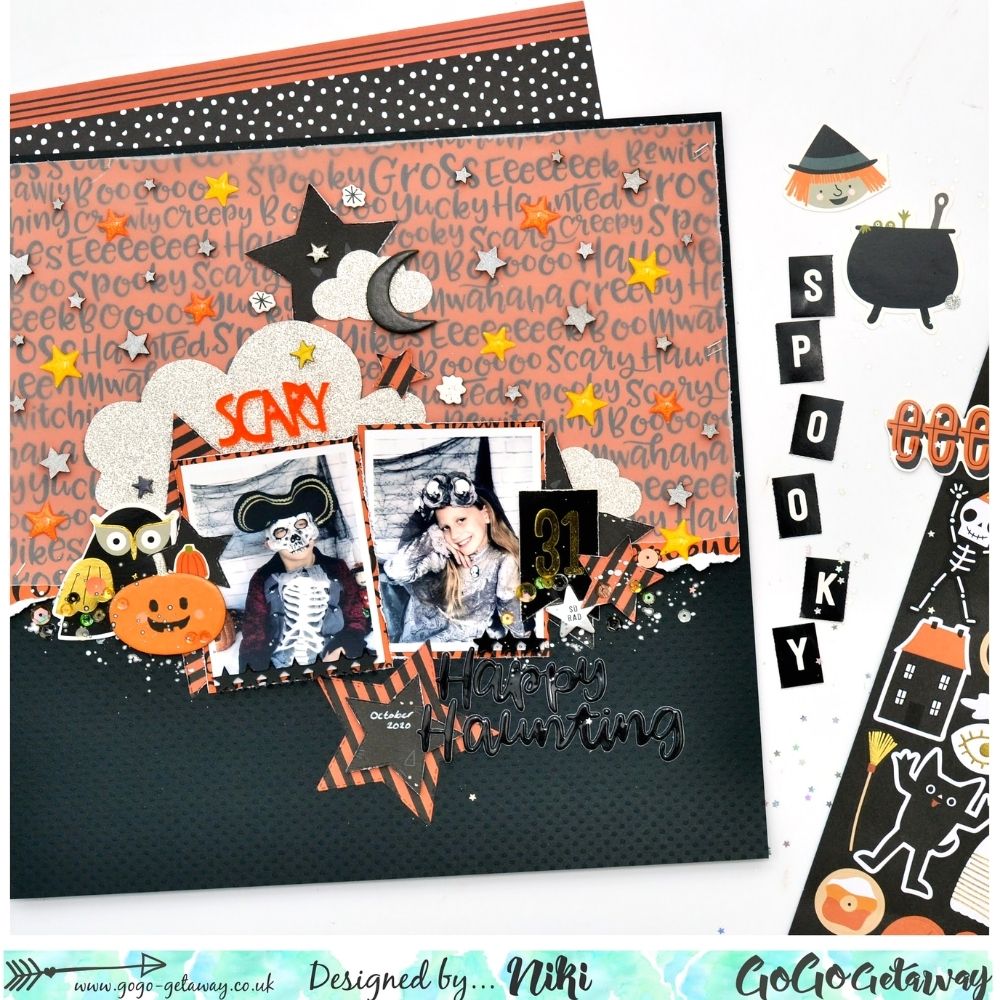 Spoooky Paper Pad 6 x 8" / Block de Halloween Descontinuado Pebbles