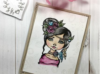 Cling Mounted Rubber Stamps Art Journal Huggable / Sellos Cling Abrazos Descontinuado LDRS Creative