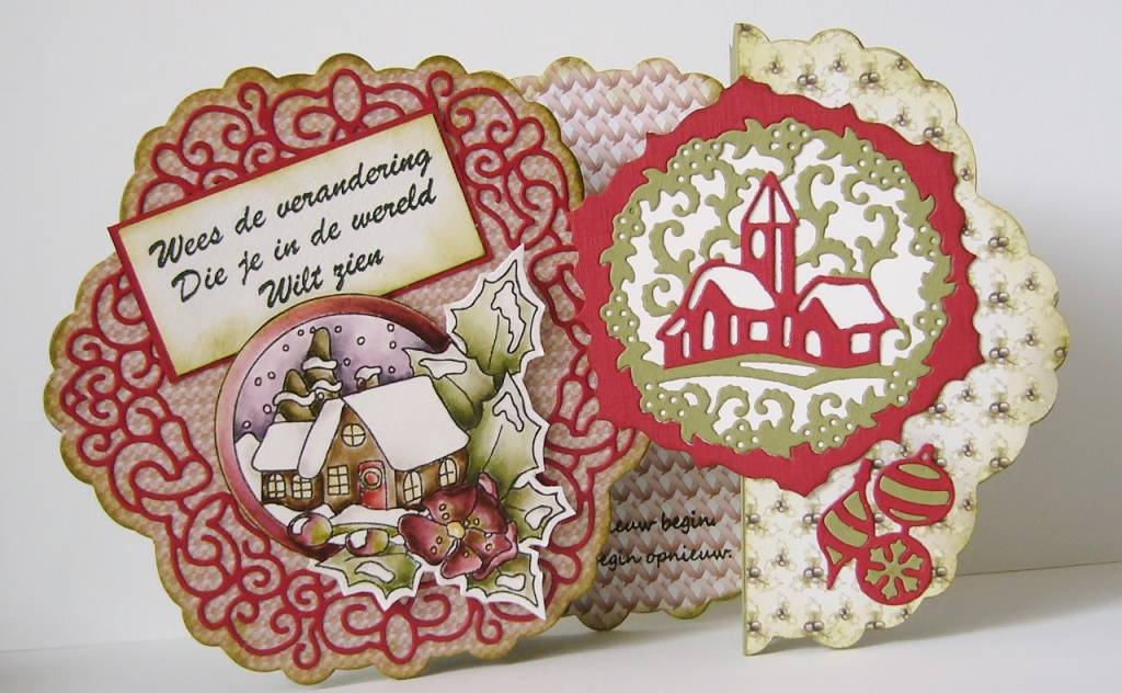 Village Osnamen Die / Suaje de Villa Navideña Dados de Corte / Suajes / Troqueles Precious Marieke