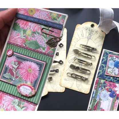 Metal Charm Clips / Clips Metálicos Con Dije Adornos / Embellishments Graphic 45