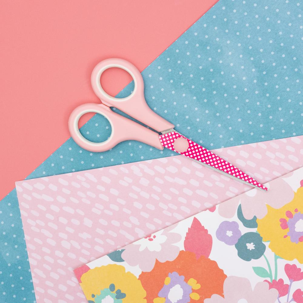 Cutup Scissors Pink with Polka Dots / Tijeras Rosas con Puntitos Tijeras / Cutters American Crafts