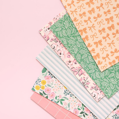 Garden Party Paper Pad 12 x 12&quot; / Block de Papel Flores Papel American Crafts