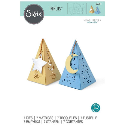 Thinlits Celestial Favor Box Die / Suaje Cajitas Estrelladas Descontinuado Sizzix