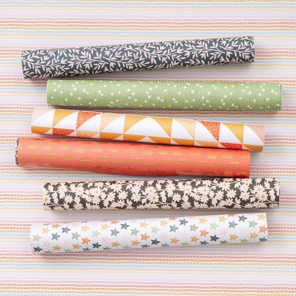 Bungalow Lane Paper Pad 6 x 8" / Block de Papel Flores y Mosaicos Descontinuado American Crafts
