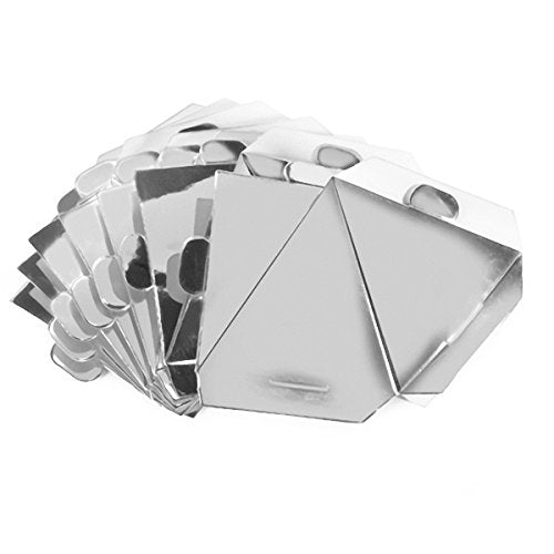 Victoria Lynn Silver Foil Pyramid Favor Box / Cajas Triangulares Color Plata Descontinuado Victoria Lynn