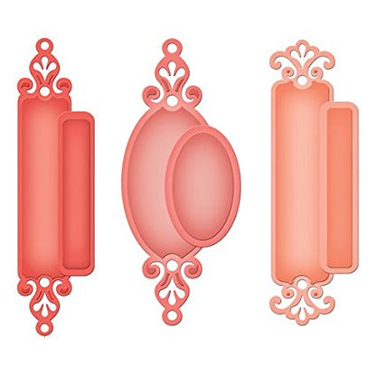 Fancy Framed Tags One Dies and Emboss / Suaje y Realce Marcos para Tarjetas Descontinuado Spellbinders