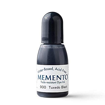 Tuxedo Black Memento Ink Refill / Relleno Memento Negro Tintas TSUKINEKO