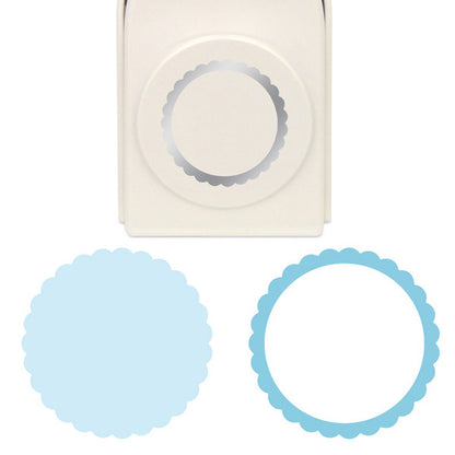 Perforadora de 3 en 1 Círculo Escalopa y Liso / Layering Punch Scalloped Circle Descontinuado Martha Stewart