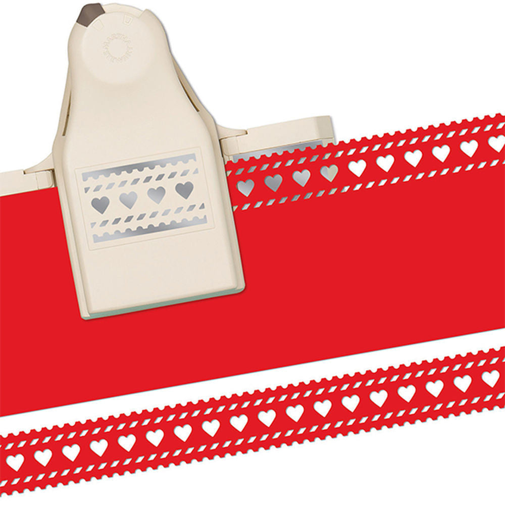 2 in 1 Deep Edge Punch Striped Hearts / Perforadora de Borde Profundo 2 en 1 Descontinuado Martha Stewart