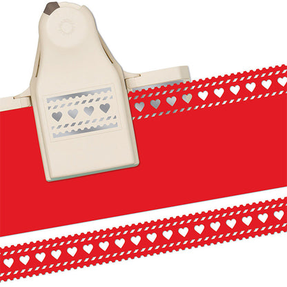 2 in 1 Deep Edge Punch Striped Hearts / Perforadora de Borde Profundo 2 en 1 Descontinuado Martha Stewart
