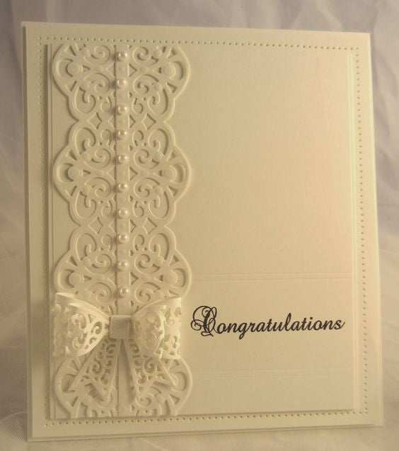 Filigree Bow Die / Suaje de Moño Calado Descontinuado La-La Land Crafts