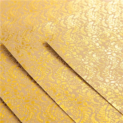 Foiled Kraft Paper Golden Blossom / Papel Kraft Metalizado con Dorado Descontinuado Craft Perfect