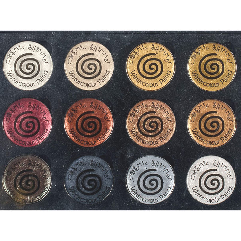 Cosmic Shimmer Watercolors Metallics / Kit de Acuarelas Iridescentes Descontinuado Creative Expressions